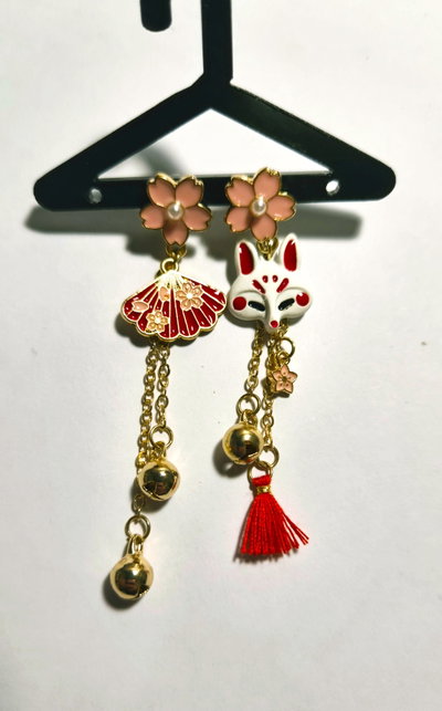 Par de Aros "KITSUNE"