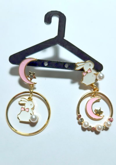 Par de Aros "CONEJO" - 2 Variantes de color