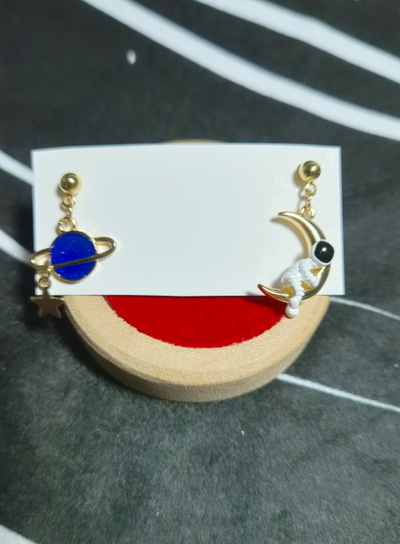 Par de Aros "ASTRONAUTA"