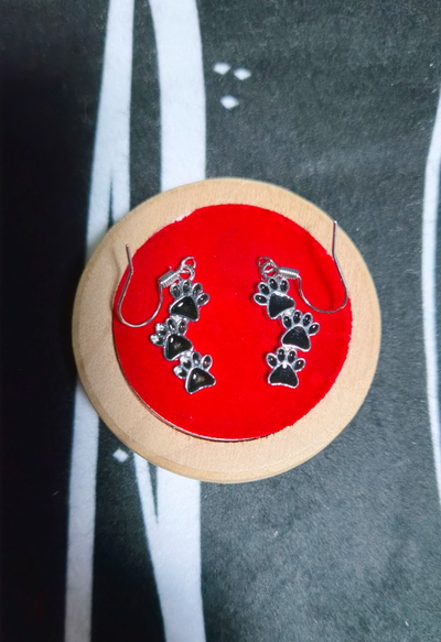 Par de Aros "HUELLITAS"