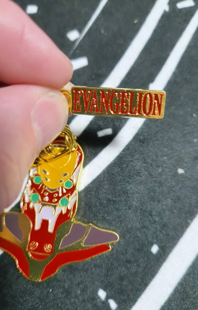 Llavero de metal "EVA 02" - Evangelion (Promo lanzamiento)