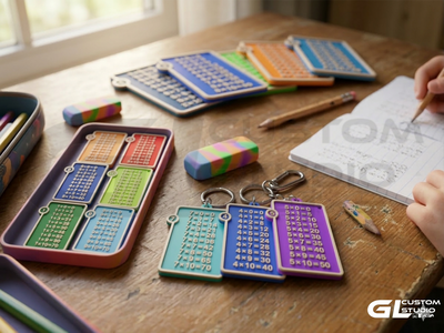 Llaveros Tablas De Multiplicar Impresión 3D Educativos