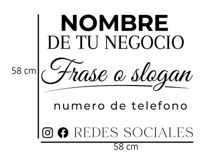 Vinilo Para Negocios Locales Vidrieras Personalizados
