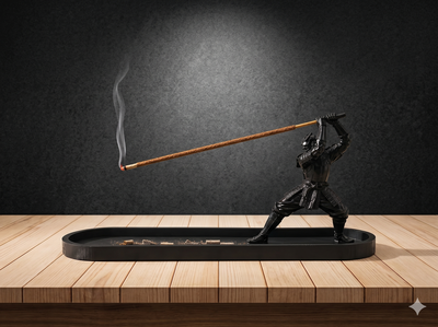 Porta Sahumerio Samurai con Bandeja 3D