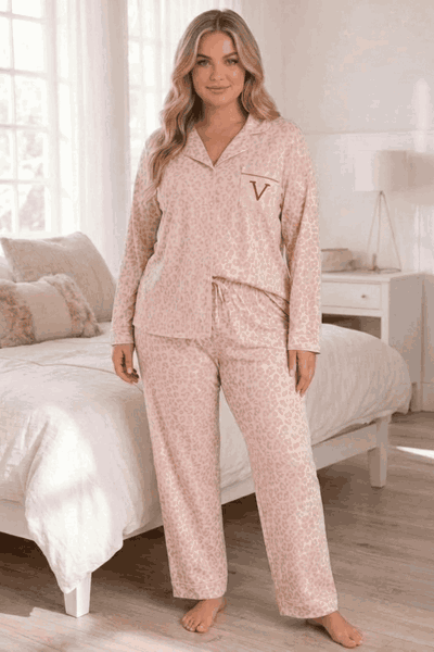 Pijama Camisero Soft Print