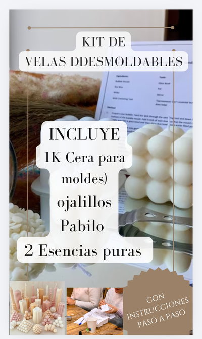 Kits para hacer velas de moldes 