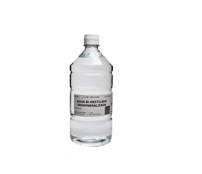 agua destilada 1lts