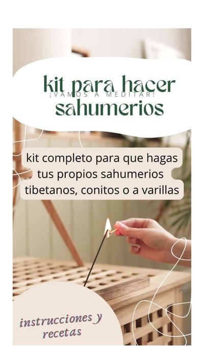 Kits para hacer sahumerios artesanales 