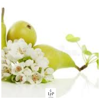 Pera y Flores Blancas