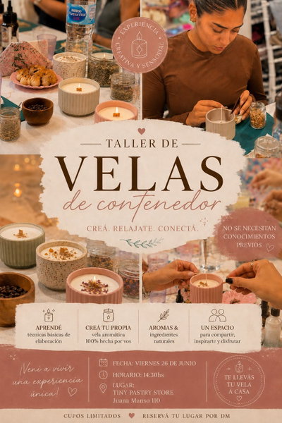 Velas contenedor