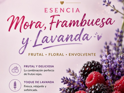 Mora, frambuesa y lavanda