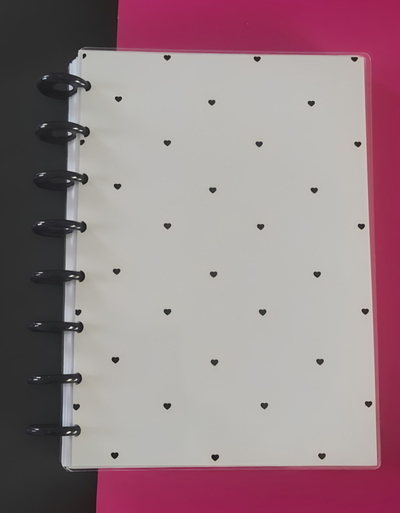 Cuaderno A5 Chip De Corazones Sistema De Discos 