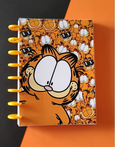 Cuaderno A5 Estilo Garfield Sistema de Discos