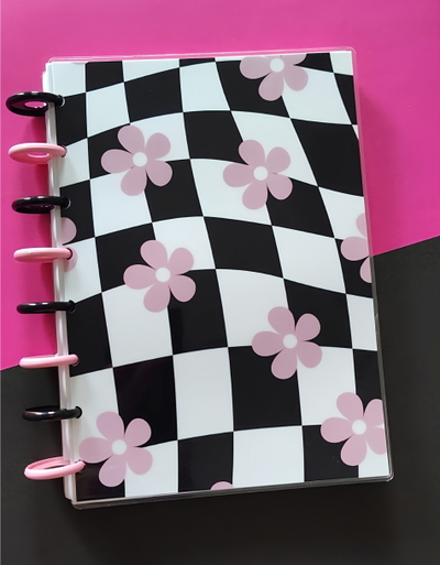 Cuaderno A5 Damero Blossom Sistema De Discos 