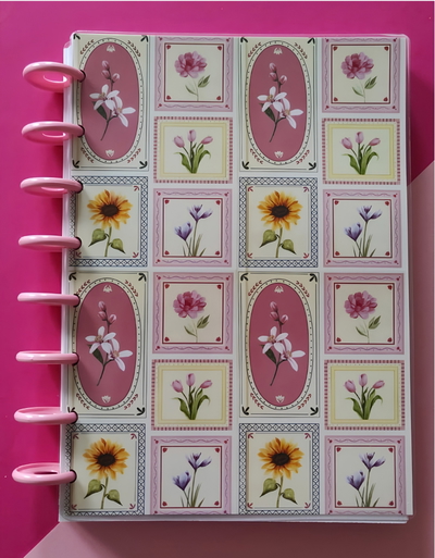 Cuaderno A5 Stamps Blossom Sistema De Discos