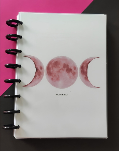 Cuaderno A5 Blush Moon Sistema De Discos
