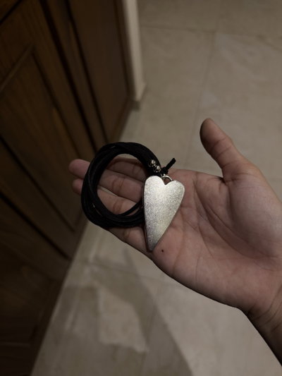 Collar Gamuza Corazón