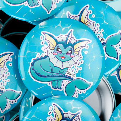 Pin 38mm - Vaporeon