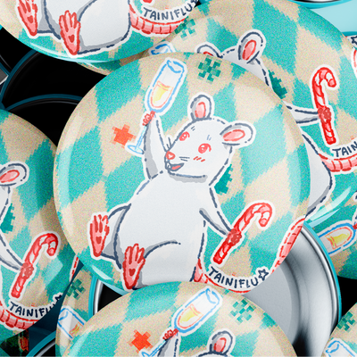 Pin 38mm -  Ratita Festiva