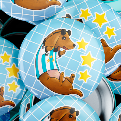 Pin 38mm -  Salchi Campeón