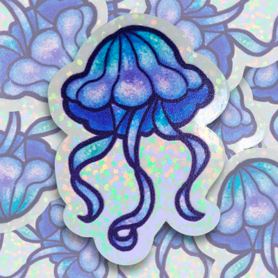 Medusa Azul - Vinilo UV