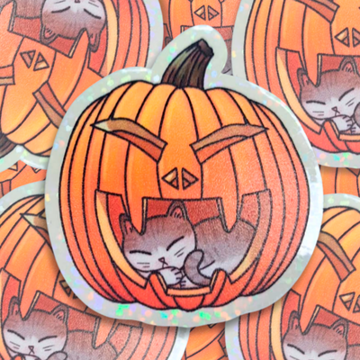 Michi en Calabaza - Vinilo UV