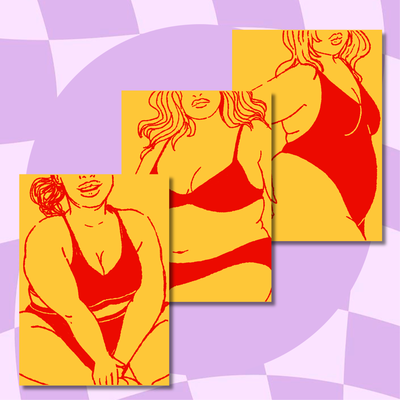 Postales Curvy Girls