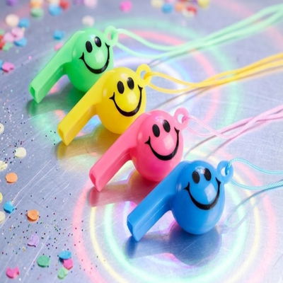 Silbato ''Happy face'' x12un