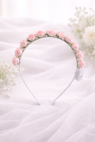 Vincha Floral con Luz