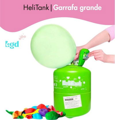 Garrafa / Tanque Para 30 Globos De Gas Helio