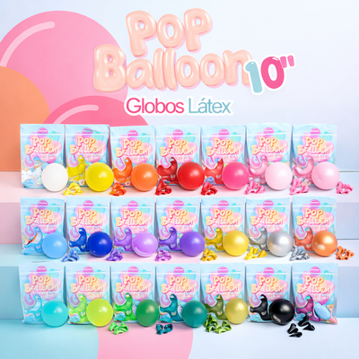 GLOBOS STANDARD 10" POP BALLOON X50 UN