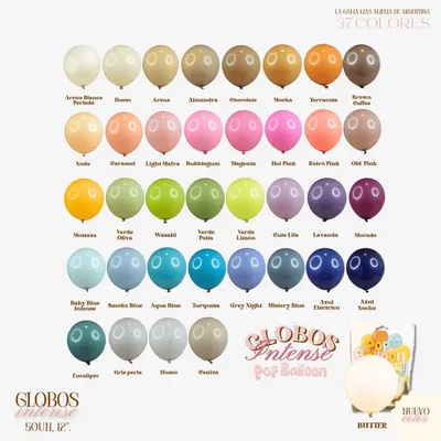 GLOBOS INTENSE 12" POP BALLOON X50 UN