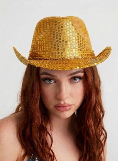 Sombrero tanguero con lentejuelas