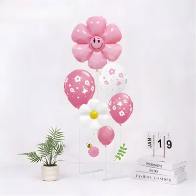 Set de globos + base para globos "margarita''