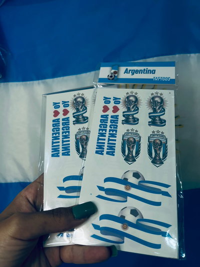 TATUAJE TEMPORAL  ARGENTINA PLANCHA .
