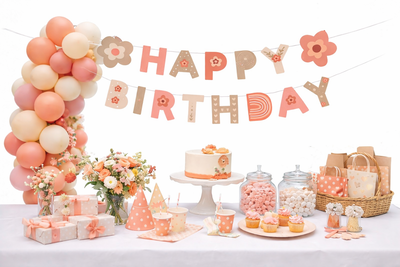 Banderìn ''Happy birthday'' margaritas