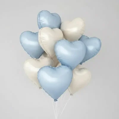 Pack 10 Globos Corazón Nude Mate 45 Cm Apto Helio