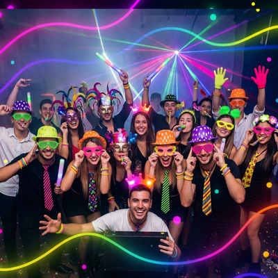 COMBO  COTILLON LUMINOSO 318 ARTICULOS CARIOCA 150 PERSONAS