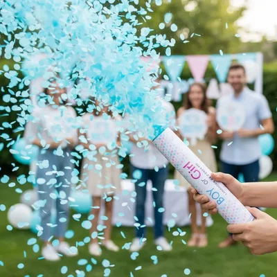 Lanza confetti revelación de sexo 