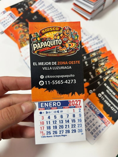 Calendario con Iman x100 unidades