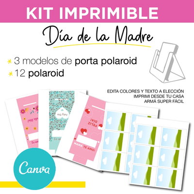 IMPRIMIBLE - PORTA POLAROID DÍA DE LA MADRE