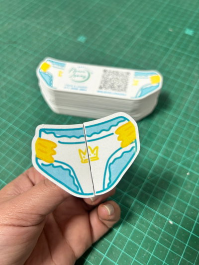 Tarjetas Virales Plegables de Presentacion con Forma (x100 unidades)