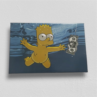 Cuadro Decorativo de "Bart Simpson" (60x40cm)