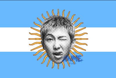 BANDERA ARG INDIVIDUAL BTS