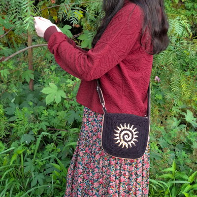 cartera sol - negro