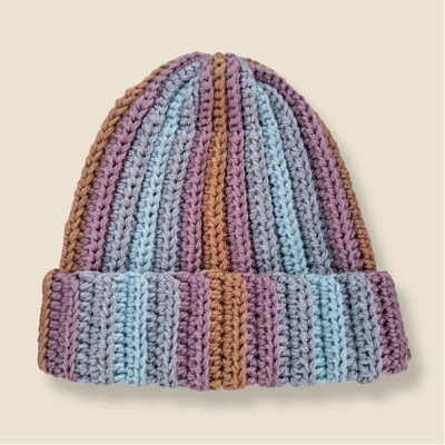 gorro tonos pastel