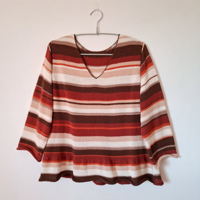 blusa de hilo - terracota