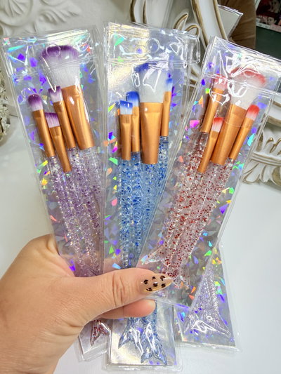 Sext x 2  Set de Brochas Sirena Transparentes x5