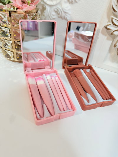 🪞 Set de Brochas con Espejo x5