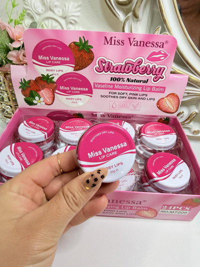 X CAJA Vaselina de Frutilla – Miss Vanessa 🍓